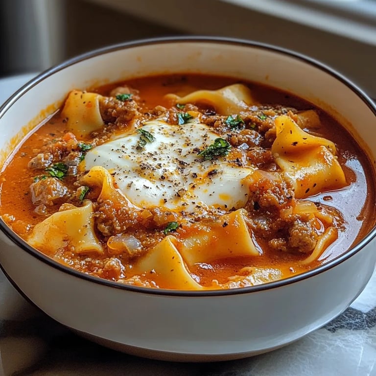 Lasagna Soup Lightly Spicy