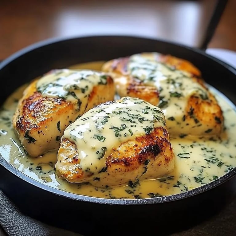 Mozzarella Chicken in Basil Cream Sauce: An Incredible 7-Step Recipe