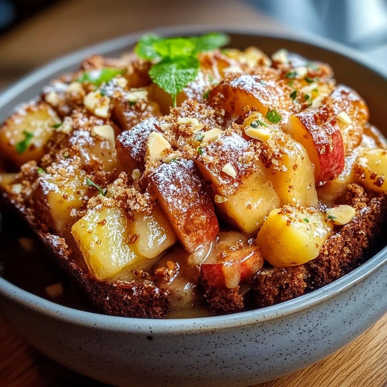 Saftiger Apfel-Zimt-Crumble-Kuchen