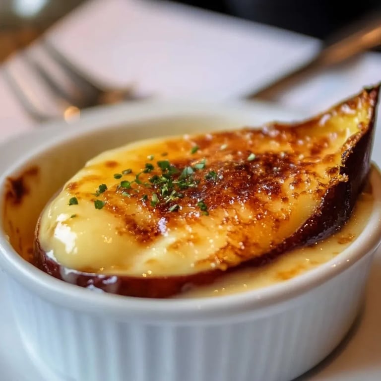 Japanese Sweet Potato Creme Brulee
