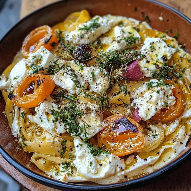 Pasta mit Kürbis und Feta – Herbstliches Ofengericht