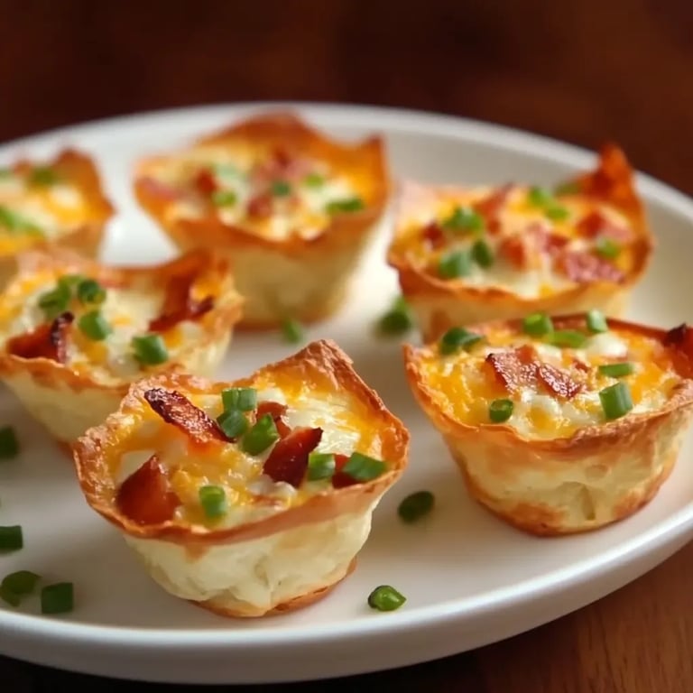 Knusprige Jalapeño-Popper-Wonton-Cups