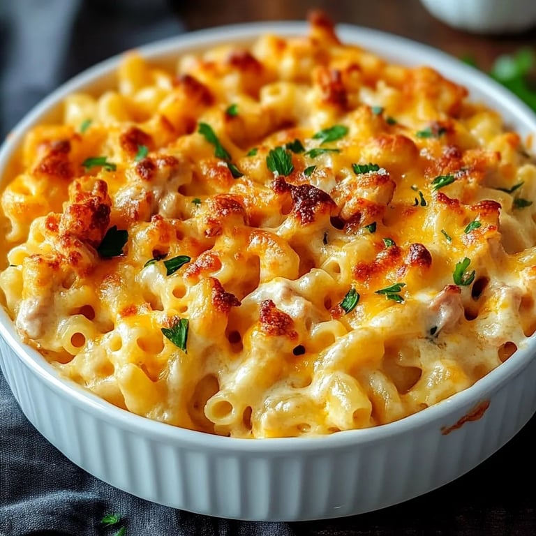 Cheesy Buffalo Chicken Pasta Bake