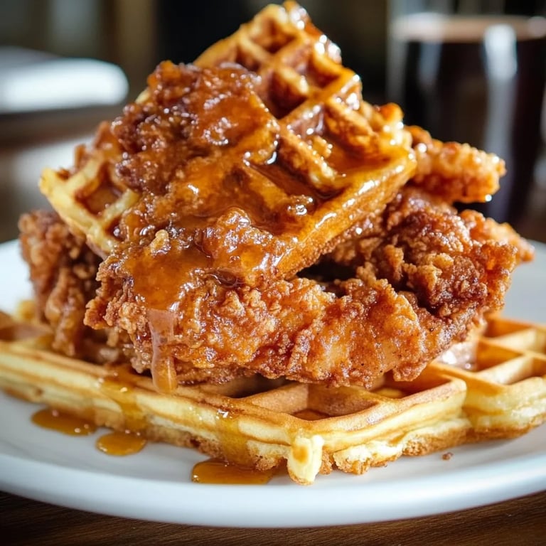 Southern Fried Chicken and Waffles