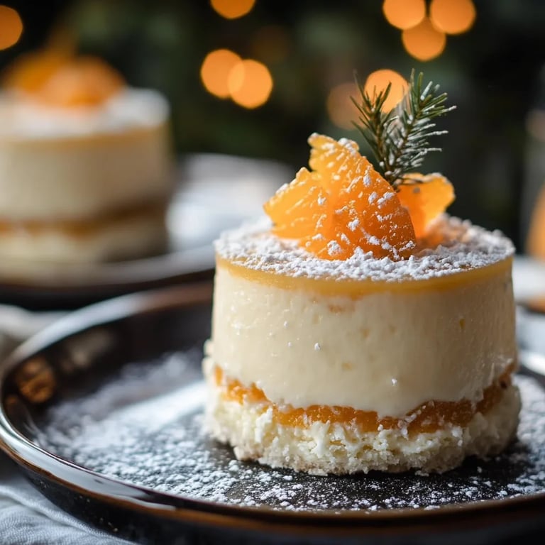 Weihnachtliche Mandarinen-Käsesahne-Törtchen