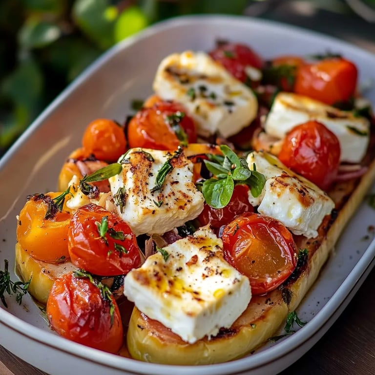 Ofenkürbis mit Feta