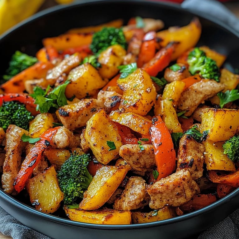 Low Carb Gemüsepfanne mit Putenstreifen