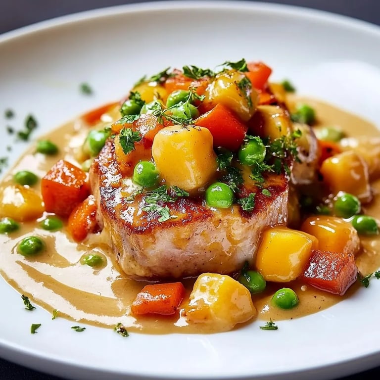 Reis mit Gemüse-Frischkäse-Sauce