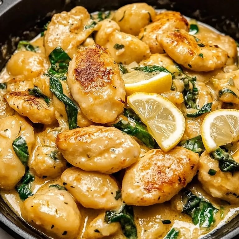 One Pan Lemon Chicken Gnocchi