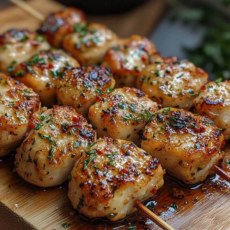 Brochetas de Pollo al Ajo y Parmesano: Una Increíble Receta Última