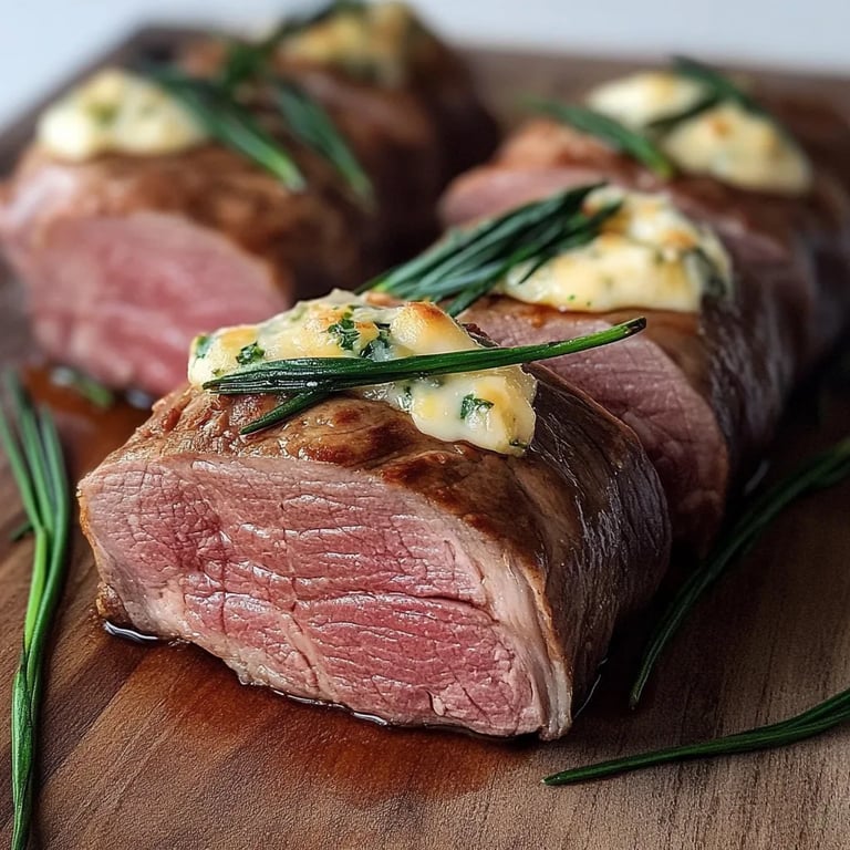 Gefüllte Roastbeef-Röllchen