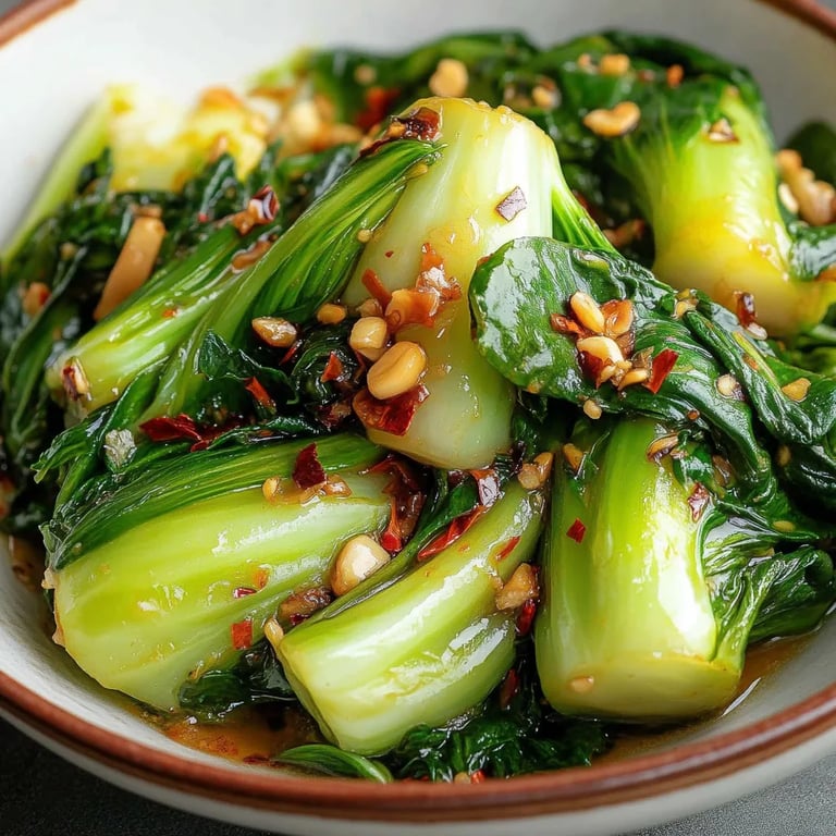 Spicy Garlic Bok Choy