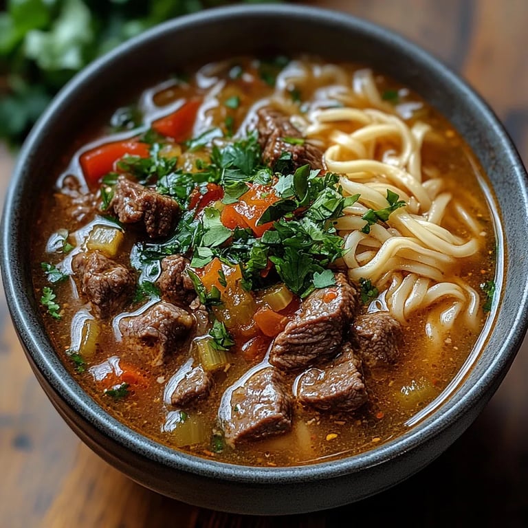 Delicious Satay Beef Noodle Soup: An Incredible 5-Step Recipe