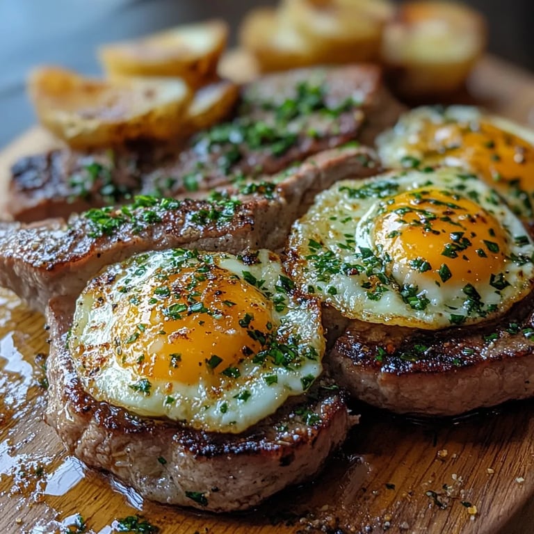 Frühstückssteak mit Eiern: Ein Unglaubliches Ultimatives Rezept für 4 Personen
