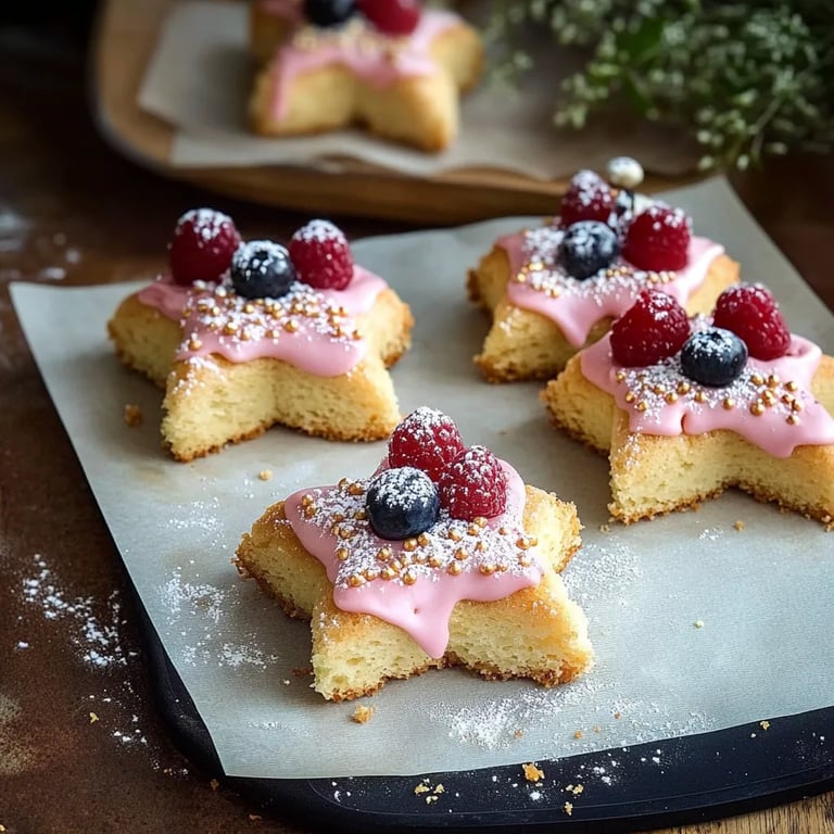 Sternkekse mit Zuckerguss
