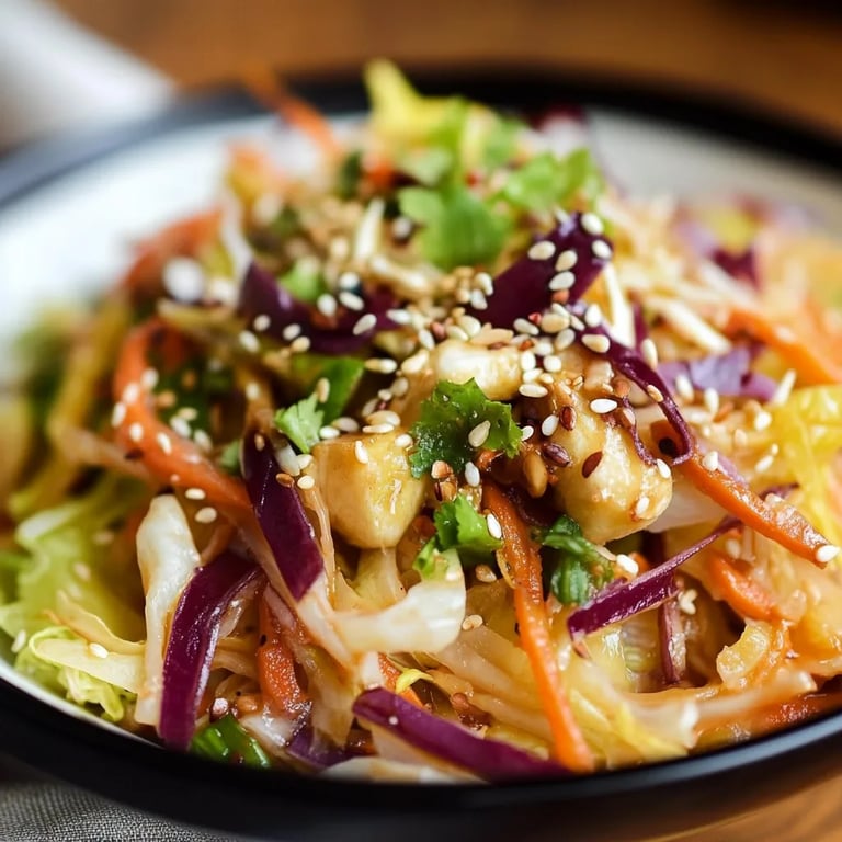 Asiatischer Salat mit Chinakohl & Sesam Dressing