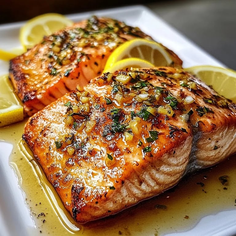 Garlic Butter Lemon Salmon