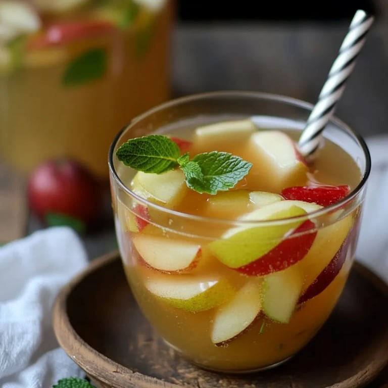 Apfel-Minz-Eistee