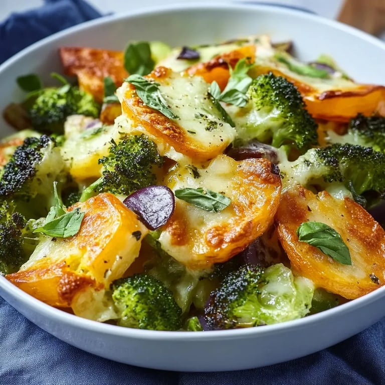 Kartoffel-Brokkoli-Auflauf mit Sahnesauce