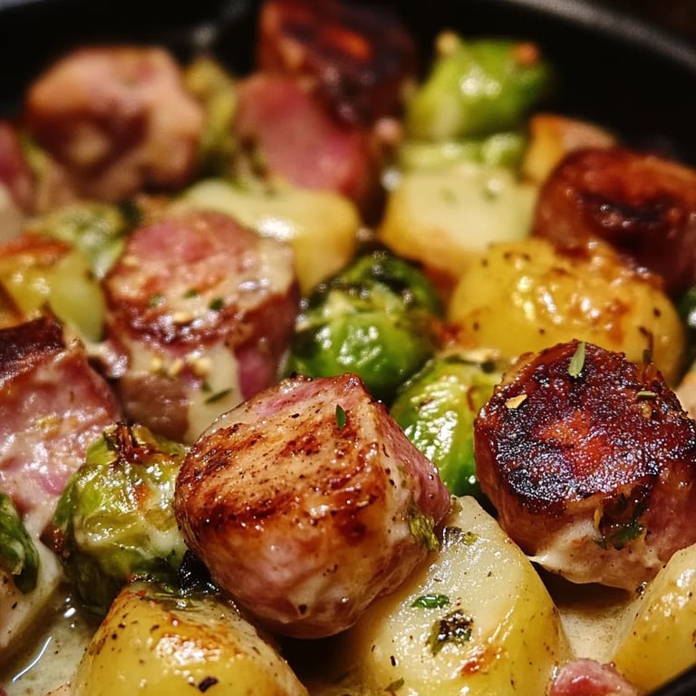 Rosenkohl - Kartoffel - Kasseler - Pfanne von hermine