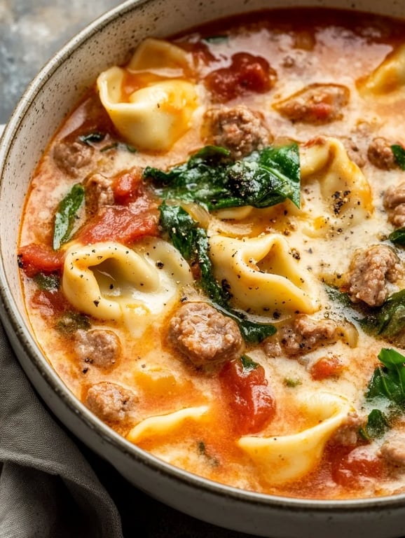 Italian Sausage Tortellini Soup