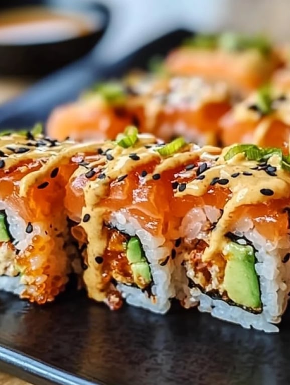 Spicy Salmon Sushi Bake