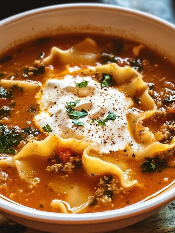 Best Ever One-Pot Lasagna Soup Recipe!
