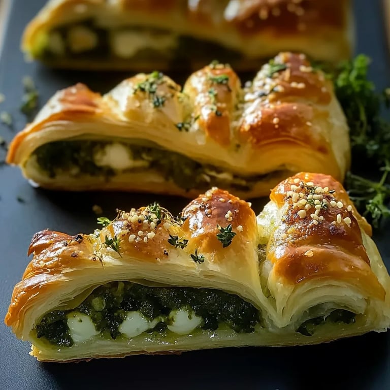 Basil Pesto Cheesy Puff Pastry Christmas Tree