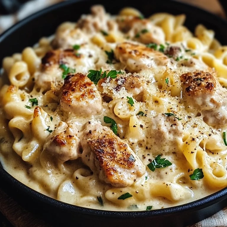 Easy Parmesan Chicken Pasta