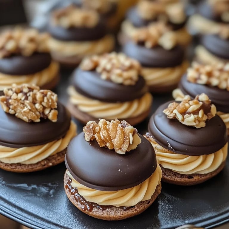 Omas Walnuss Marzipan Plätzchen