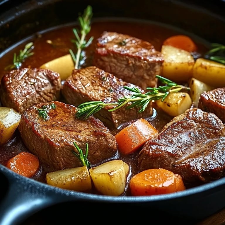 Herzhafter Rindfleischeintopf für kalte Tage