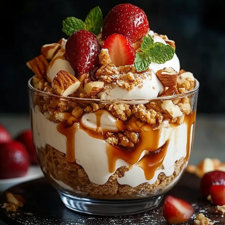 Bratapfel Karamell Trifle