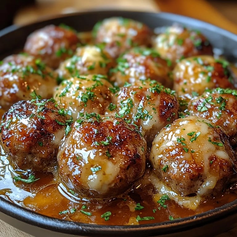 French Onion Meatballs w/ Savory Onion Sauce: An Amazing Ultimate Recipe