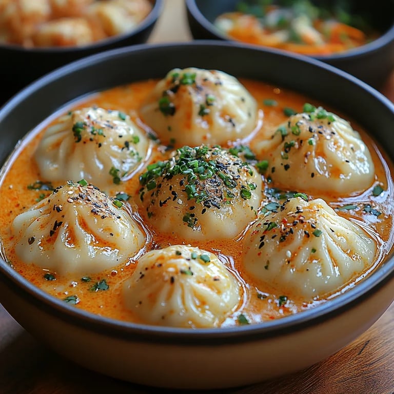 Raviolis en Soupe dans une Sauce Thaïlandaise au Curry Rouge : Une Recette Incroyable Ultime