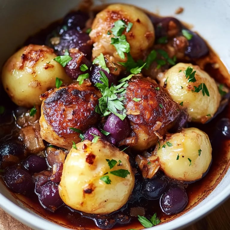 Knödel-Rotkohl-Auflauf