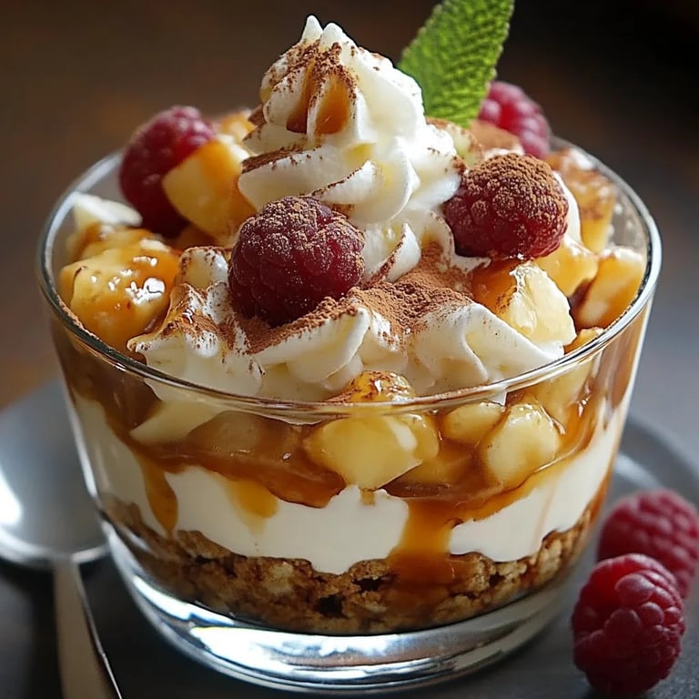 Bratapfel Karamell Trifle