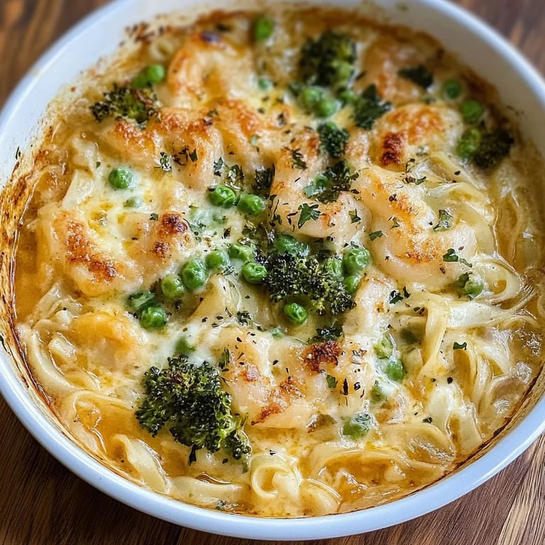 Köstlicher Nudelauflauf mit Brokkoli