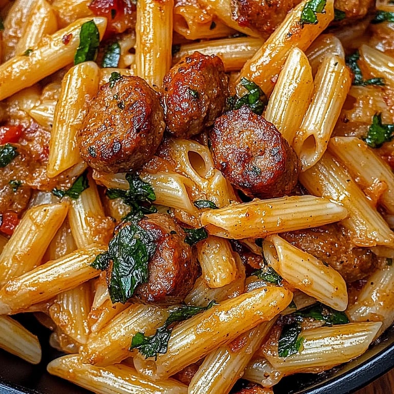 Cremige Cajun-Wurst-Pasta