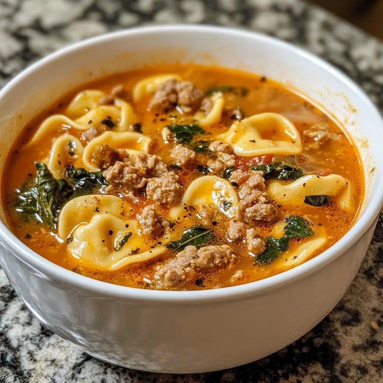 Italian Sausage Tortellini Soup