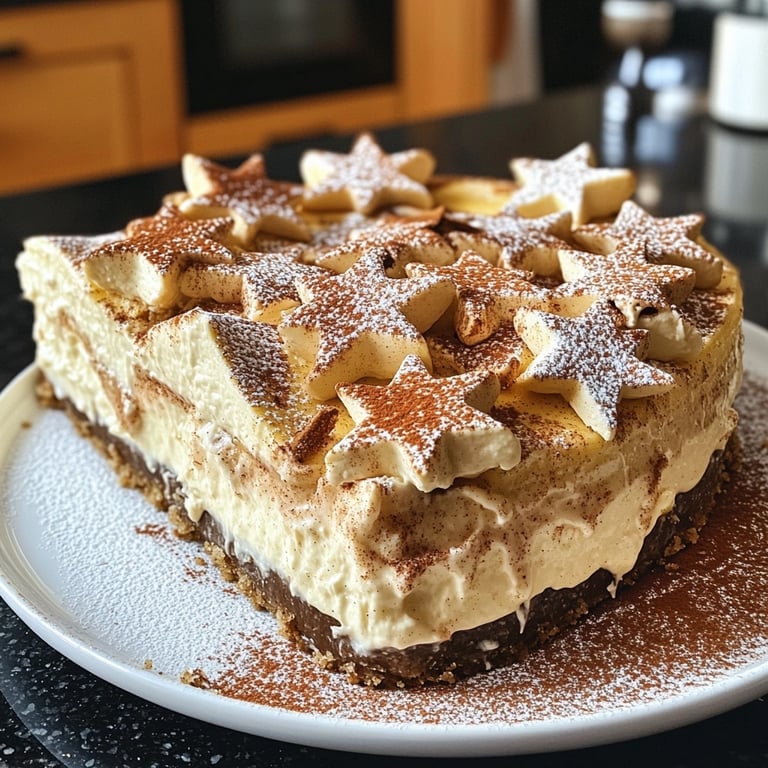 Zimtstern-Cheesecake – Weihnachts-Baking-Dessert