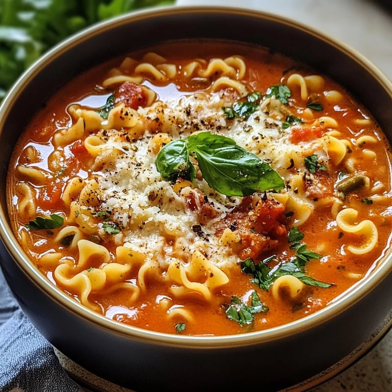 Cozy Vegetarian Lasagna Soup