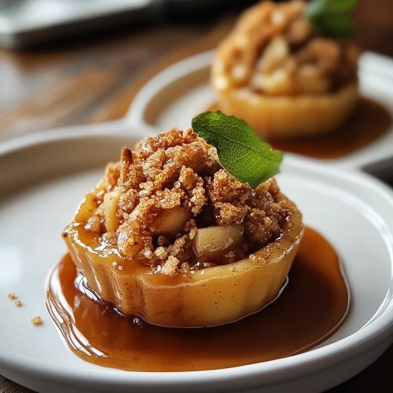 Mini Apple Crumbles with Cinnamon