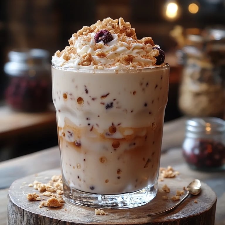 Café Helado de Canela, Azúcar Moreno y Arándenos: Una Increíble Receta Única