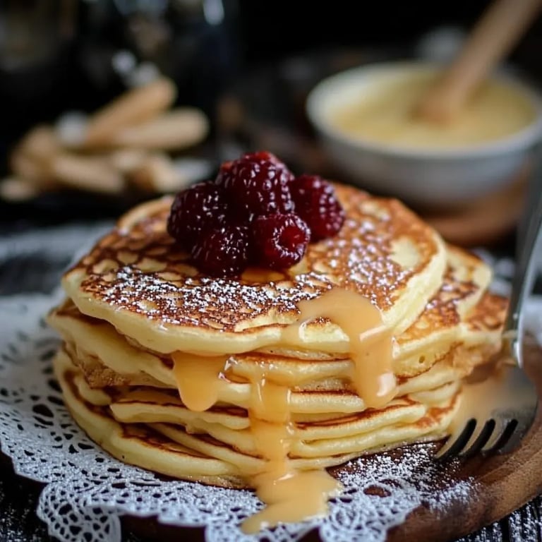 Quark Pfannkuchen ohne Mehl in 5 Minuten