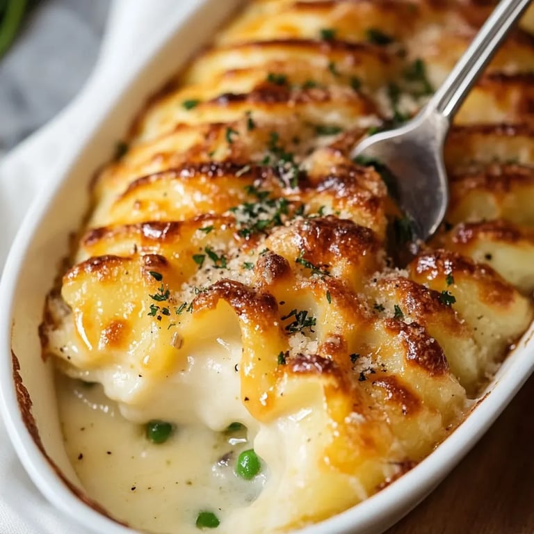 Knoblauch Parmesan Duchess Kartoffeln