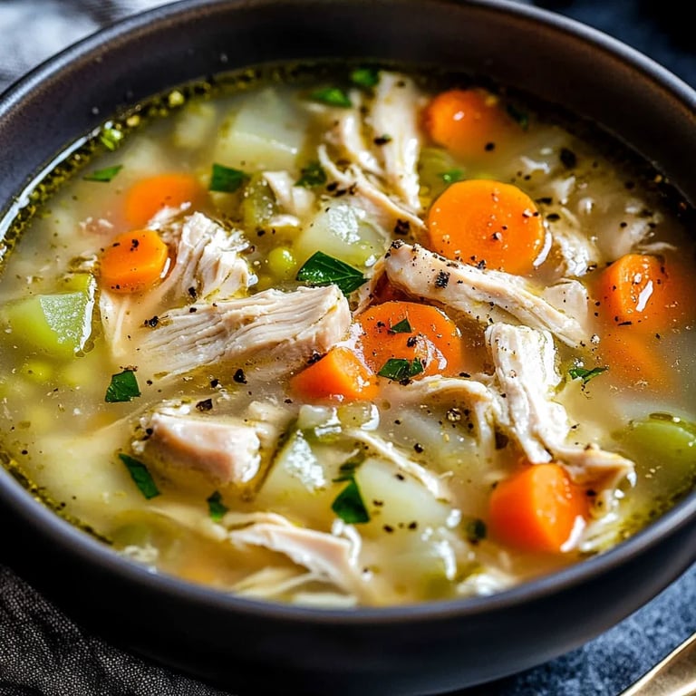 Easy & Comforting Leftover Rotisserie Chicken Noodle Soup