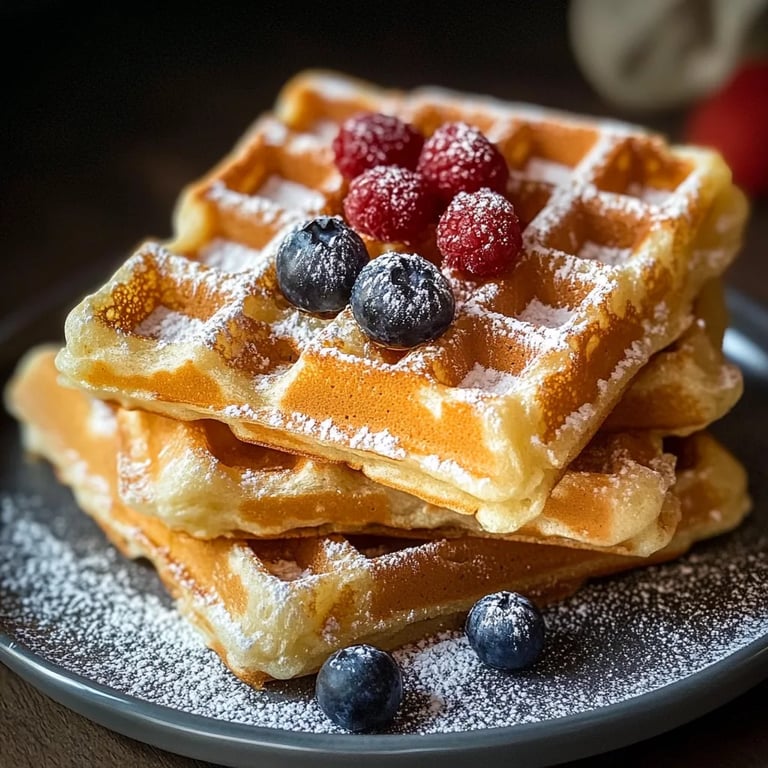 Omas fluffige Waffeln einfach und lecker