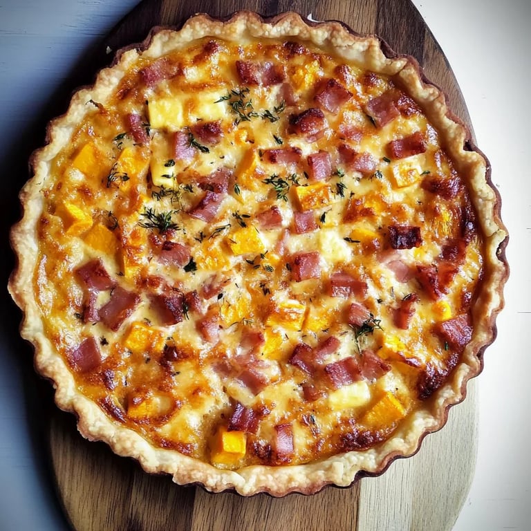Tarte Butternut, Lardons, Fromage et Noisettes : Une Recette Incroyable Ultime