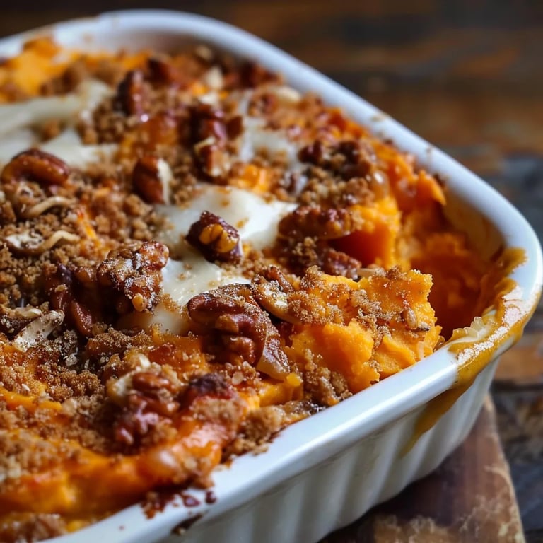 Southern Maple Sweet Potato Casserole