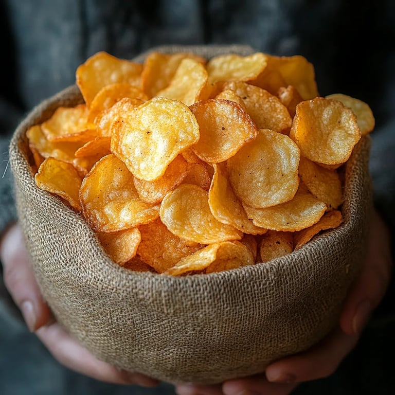 Einfache hausgemachte Kartoffelchips: Unglaublich Ultimatives Rezept für 5 Minuten